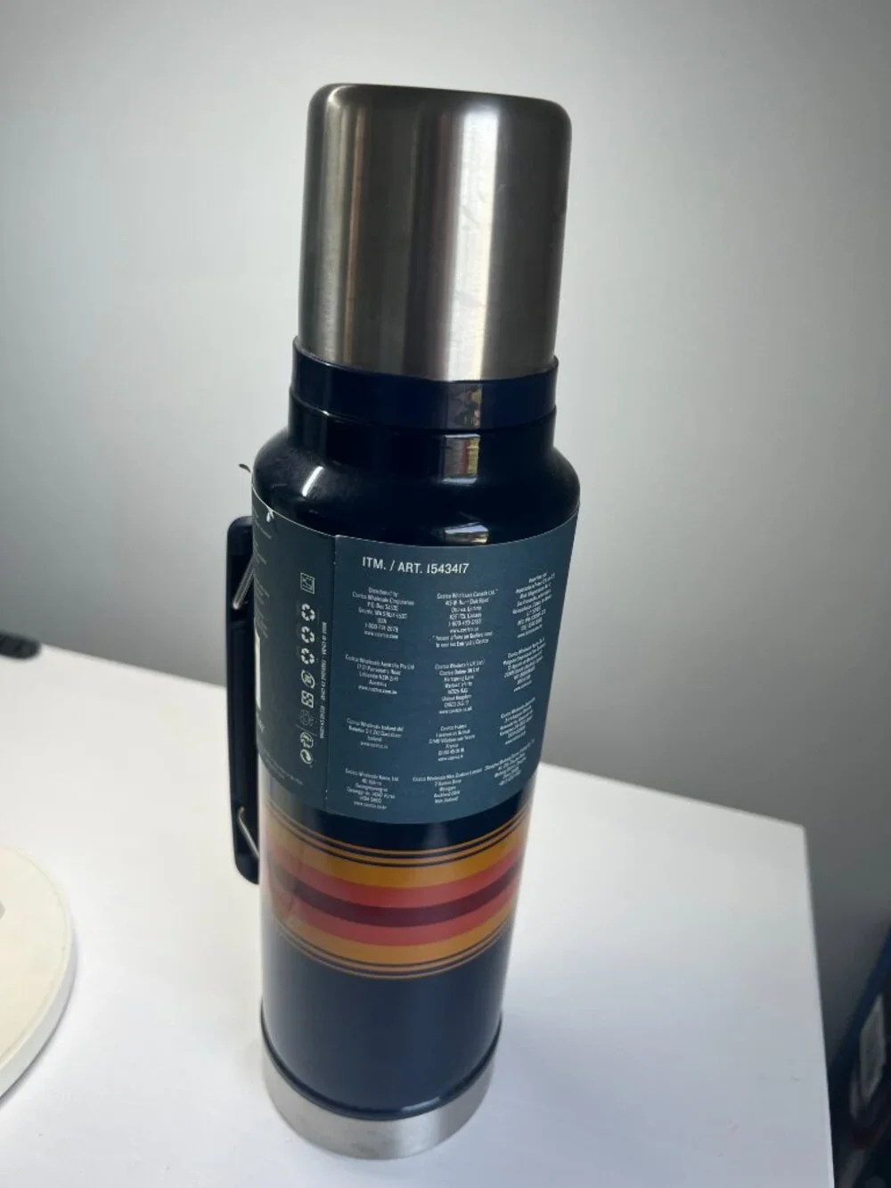New Stanley Pendleton 1.5 Qt Vacuum Bottle Navy Blue